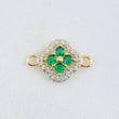 Herraje Trebol Túpido 1.2gr / 1.7cm / Oro Amarillo 18K