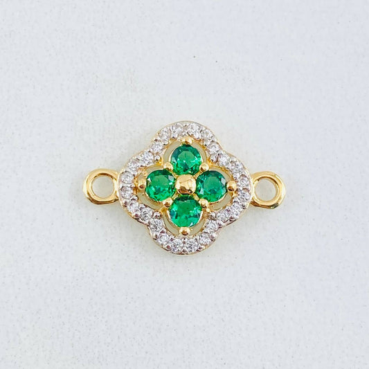 Herraje Trebol Túpido 1.2gr / 1.7cm / Oro Amarillo 18K