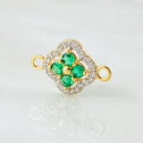 Herraje Trebol Túpido 1.2gr / 1.7cm / Oro Amarillo 18K