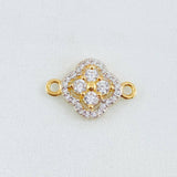 Herraje Trebol Túpido 1.2gr / 1.7cm / Oro Amarillo 18K