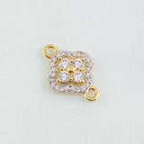 Herraje Trebol Túpido 1.2gr / 1.7cm / Oro Amarillo 18K