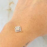 Herraje Trebol Túpido 1.2gr / 1.7cm / Oro Amarillo 18K
