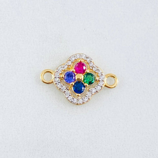 Herraje Trebol Túpido 1.2gr / 1.7cm / Oro Amarillo 18K