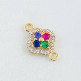 Herraje Trebol Túpido 1.2gr / 1.7cm / Oro Amarillo 18K