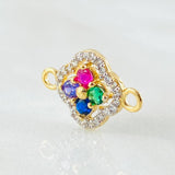 Herraje Trebol Túpido 1.2gr / 1.7cm / Oro Amarillo 18K