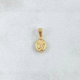 Dije San Miguel Arcangel 0.35gr / 1.5cm / Cargador Bordeado Oro Amarillo 18K ©