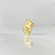 Dije San Miguel Arcangel 0.35gr / 1.5cm / Cargador Bordeado Oro Amarillo 18K ©