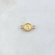 Herraje Letra N 0.45gr / 1.5cm / Circulo Bordeado Oro Amarillo 18K *