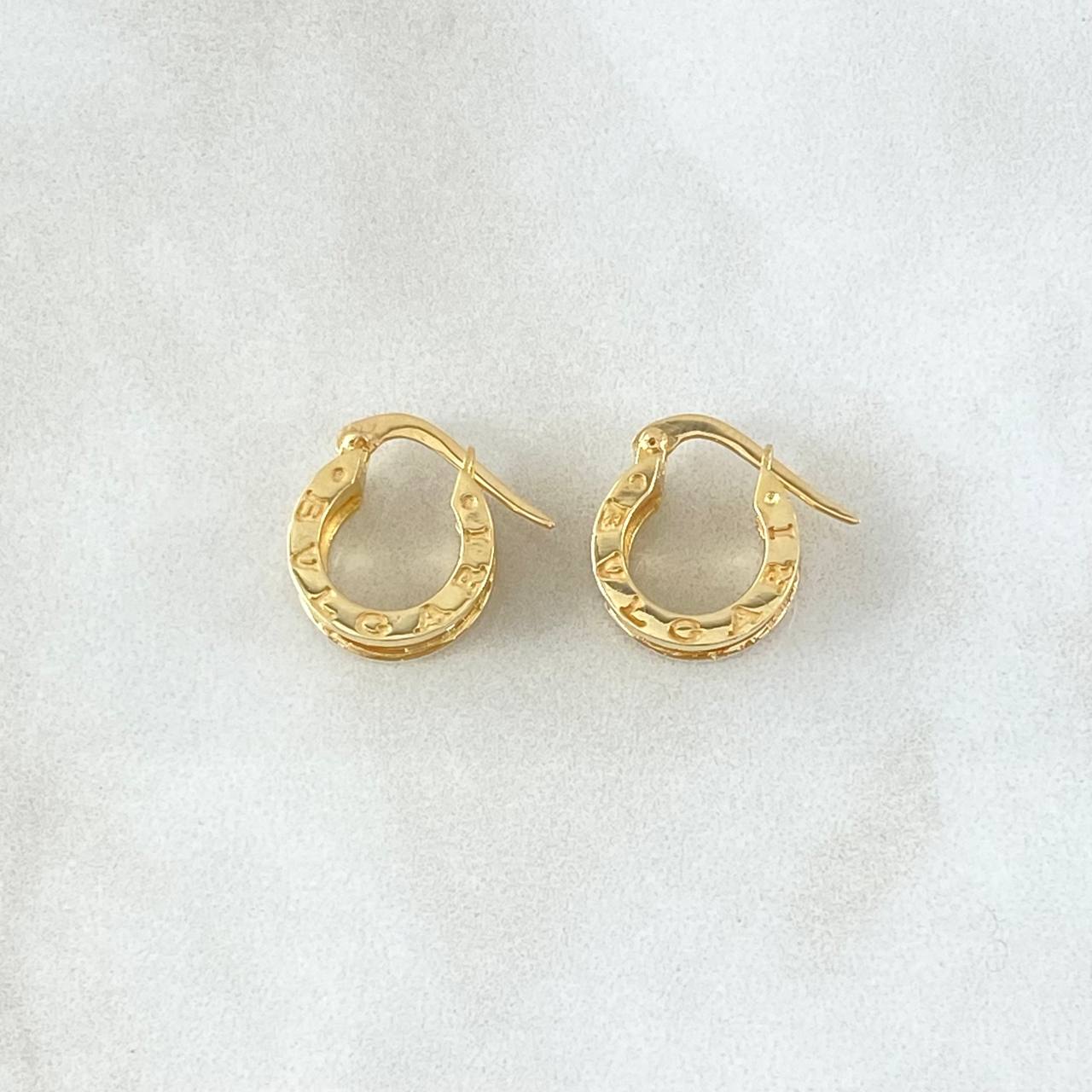 Candongas BV 4.45gr / 1.5cm / Oro Amarillo 18K *