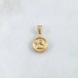 Dije Angel 0.55gr / 1.8cm / Cargador Liso Oro Amarillo 18K *