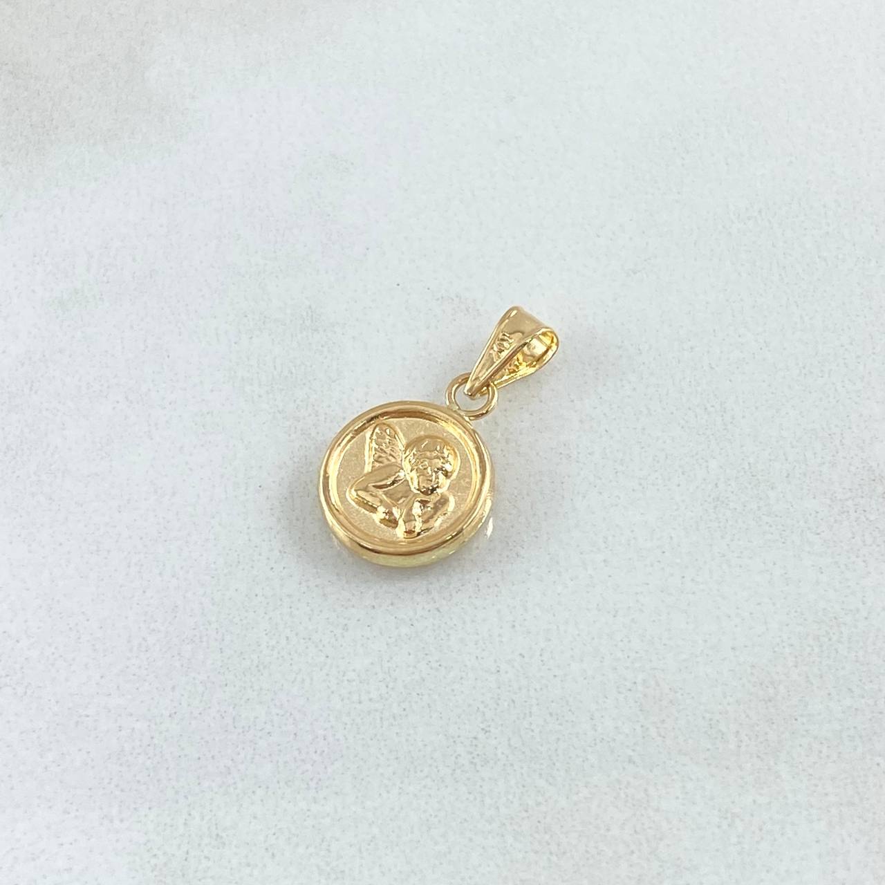Dije Angel 0.55gr / 1.8cm / Cargador Liso Oro Amarillo 18K *