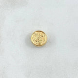 Herraje San Miguel Arcangel 0.6gr / 1cm / Tambor Oro Amarillo 18K