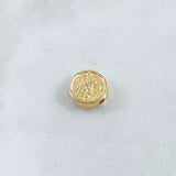 Herraje San Miguel Arcangel 0.6gr / 1cm / Tambor Oro Amarillo 18K