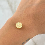 Herraje San Miguel Arcangel 0.6gr / 1cm / Tambor Oro Amarillo 18K
