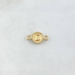 Herraje Letra D 0.45gr / 1.5cm / Circulo Bordeado Oro Amarillo 18K ©