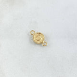Herraje Letra D 0.45gr / 1.5cm / Circulo Bordeado Oro Amarillo 18K ©
