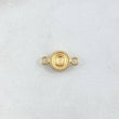 Herraje Letra O 0.45gr / 1.5cm / Circulo Bordeado Oro Amarillo 18K ©