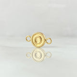 Herraje Letra O 0.45gr / 1.5cm / Circulo Bordeado Oro Amarillo 18K ©