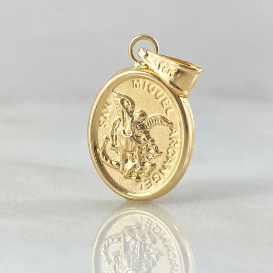 Dije San Miguel Arcangel 1.05gr / 2.5cm / Oro Amarillo 18K