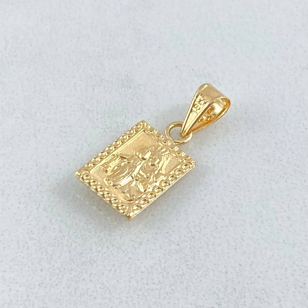 Dije Marco Doble Faz 0.5gr / 1.7cm / Oro 18K