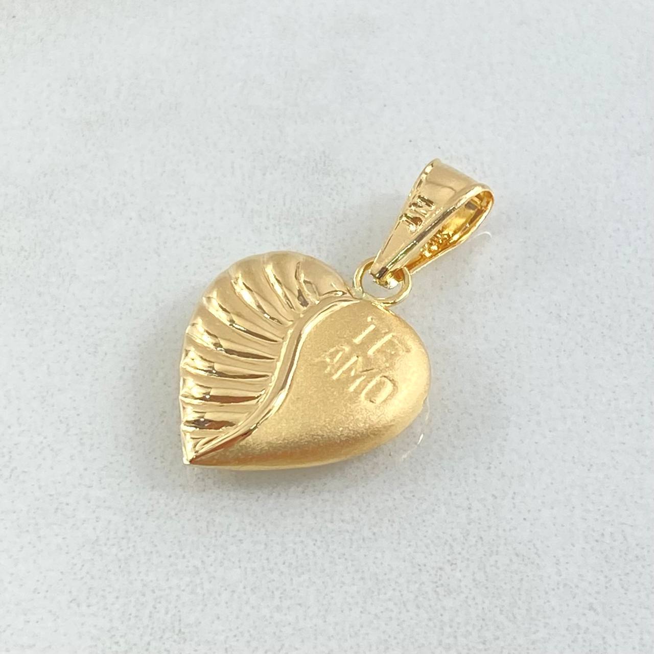 Dije Corazon Te Amo 1.1gr / 2.5cm / Oro 18K