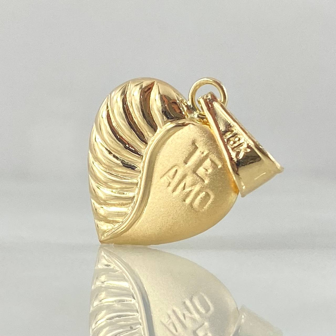 Dije Corazon Te Amo 1.1gr / 2.5cm / Oro 18K
