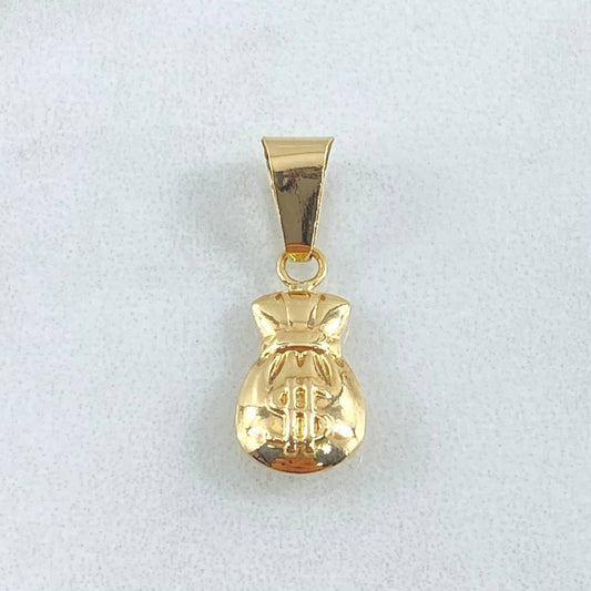 Dije Bolsa Dinero 0.75gr / 2.4cm / Oro 18K