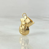 Dije Bolsa Dinero 0.75gr / 2.3cm / Oro 18K *