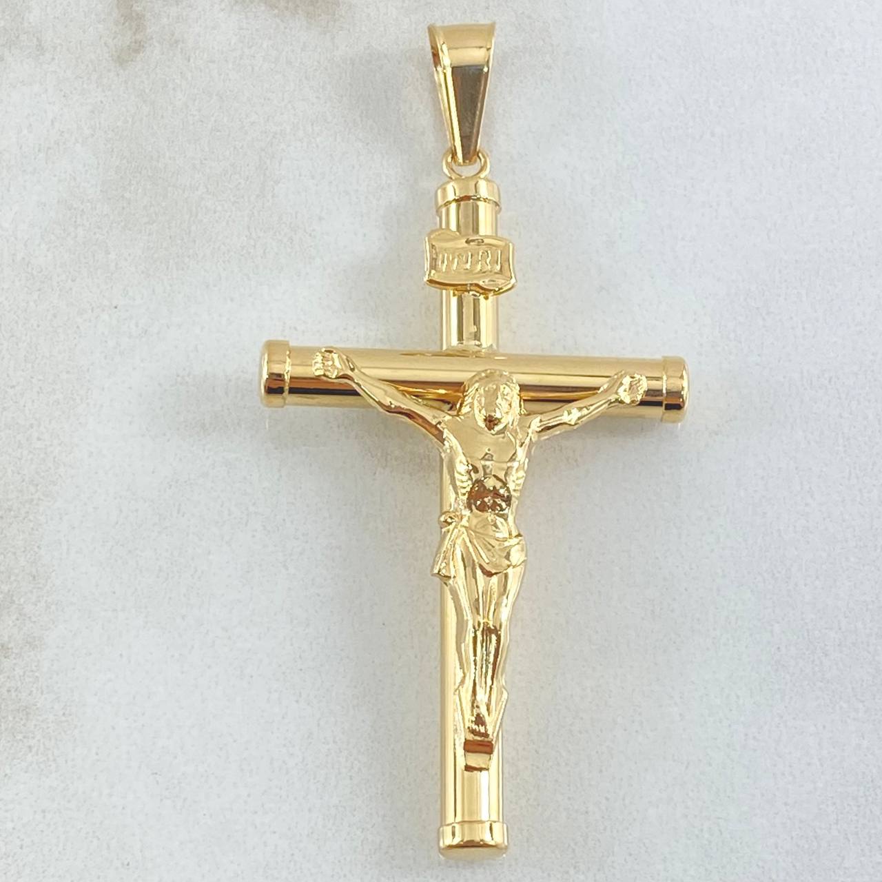 Dije Cruz Cristo 2.95gr / 5.7cm / Oro Amarillo 18K *