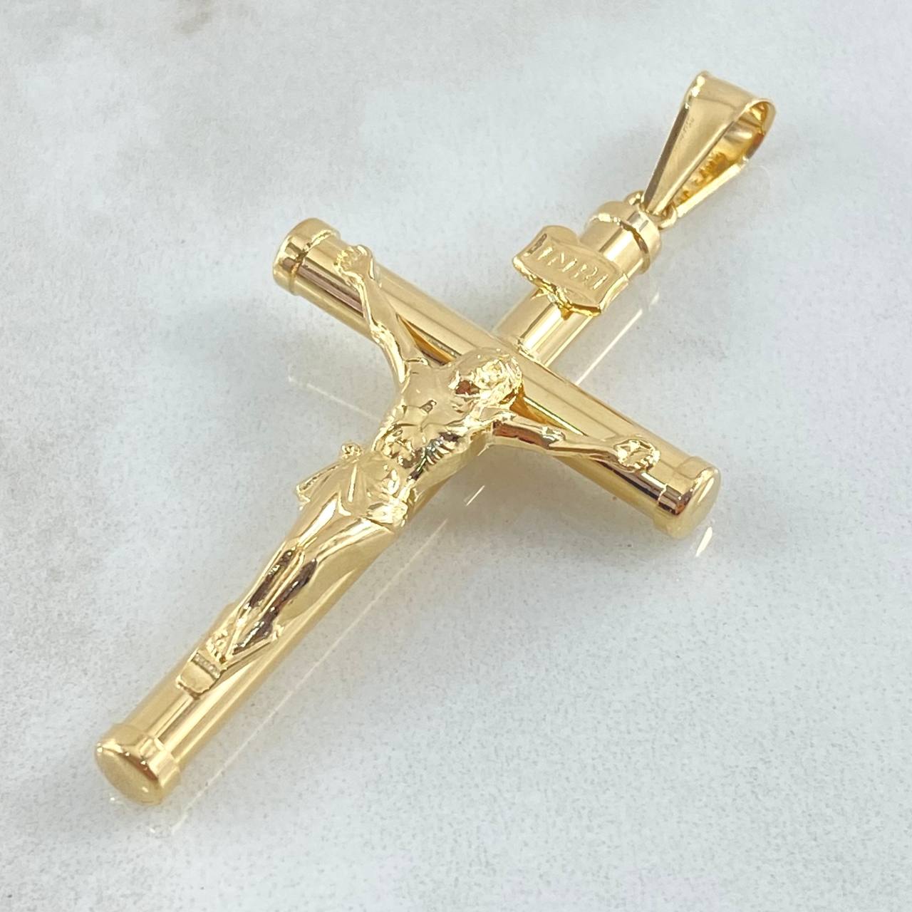 Dije Cruz Cristo 2.95gr / 5.7cm / Oro Amarillo 18K *