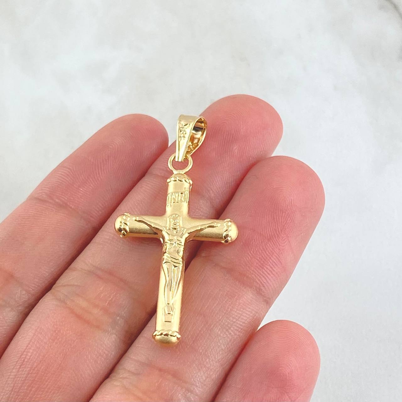 Dije Cruz Cristo 1.65gr / 4cm / Oro 18K ©