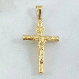 Dije Cruz Cristo 1.25gr / 3.5cm / Oro Amarillo 18K
