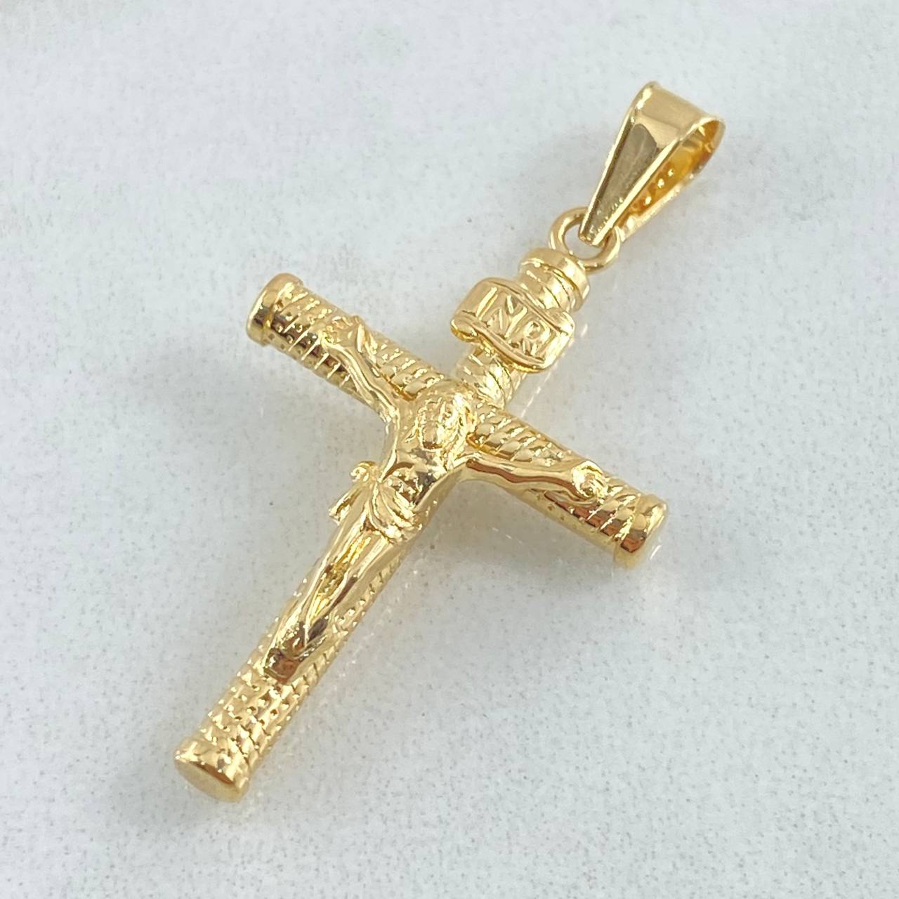 Dije Cruz Cristo 1.25gr / 3.5cm / Oro Amarillo 18K
