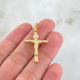 Dije Cruz Cristo 1.3gr / 3.5cm / Oro 18K