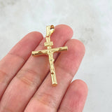 Dije Cruz Cristo 1.7gr / 4.2cm / Oro Amarillo 18K ©