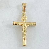 Dije Cruz Cristo 1.25gr / 3.5cm / Oro Amarillo 18K *