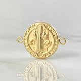 Herraje Medalla De San Benito 1.35gr / 2.3cm / Oro 18K ©
