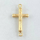 Herraje Cruz Cristo 0.75gr / 2.5cm / Oro 18K *