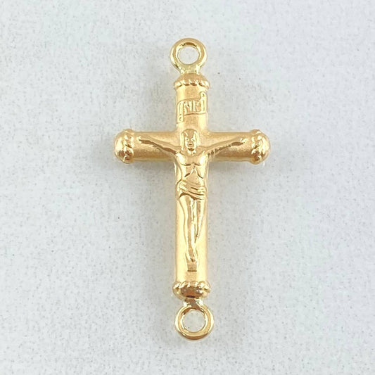 Herraje Cruz Cristo 0.75gr / 2.7cm / Oro Amarillo 18K