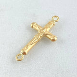 Herraje Cruz Cristo 0.75gr / 2.5cm / Oro 18K *