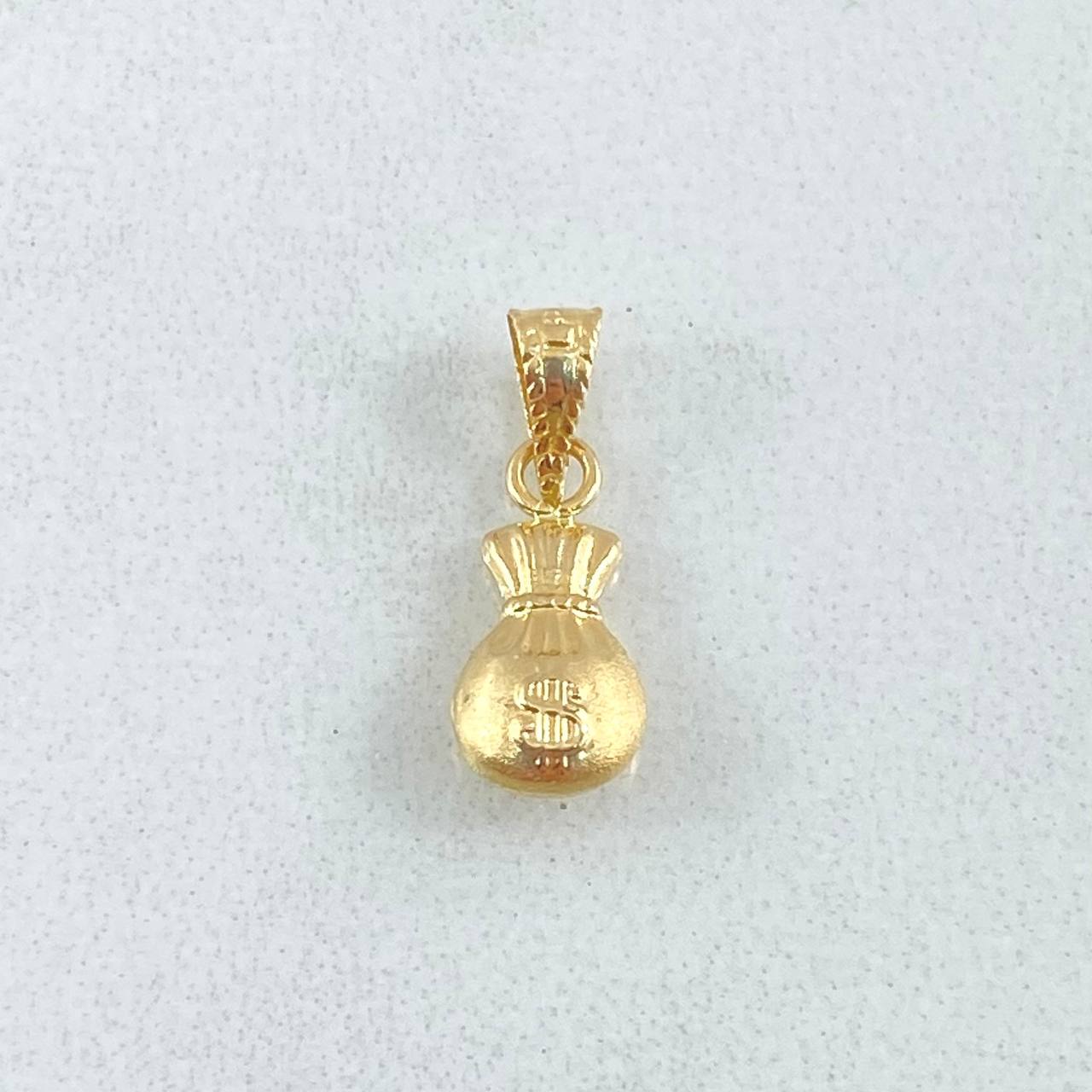 Dije Bolsa Dinero 0.3gr / 1.5cm / Oro 18K