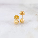 Topos Bola Diamantada 0.6g / 5mm Oro Amarillo 18K