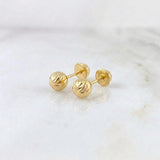Topos Bola Diamantada 0.6g / 5mm Oro Amarillo 18K