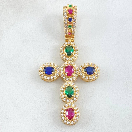Dije Cruz Tupida 4.95gr / 4.5cm / Oro 18K *