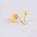 Topos Pluma 0.7g / 8.8mm Oro Amarillo 18K