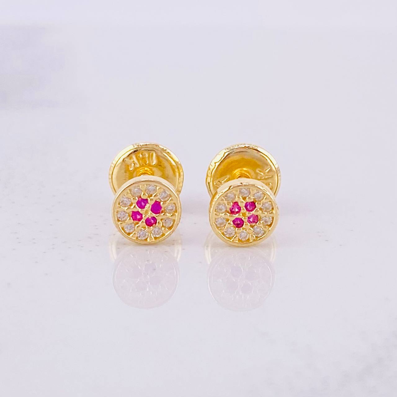 Topos Centro Destello 0.65g / 4.9mm Oro Amarillo 18K