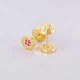Topos Centro Destello 0.65g / 4.9mm Oro Amarillo 18K