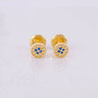 Topos Centro Destello 0.7g / 4.9mm Oro Amarillo 18K