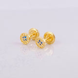 Topos Centro Destello 0.7g / 4.9mm Oro Amarillo 18K