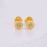 Topos Centro Destello 0.7g / 4.8mm Oro Amarillo 18K